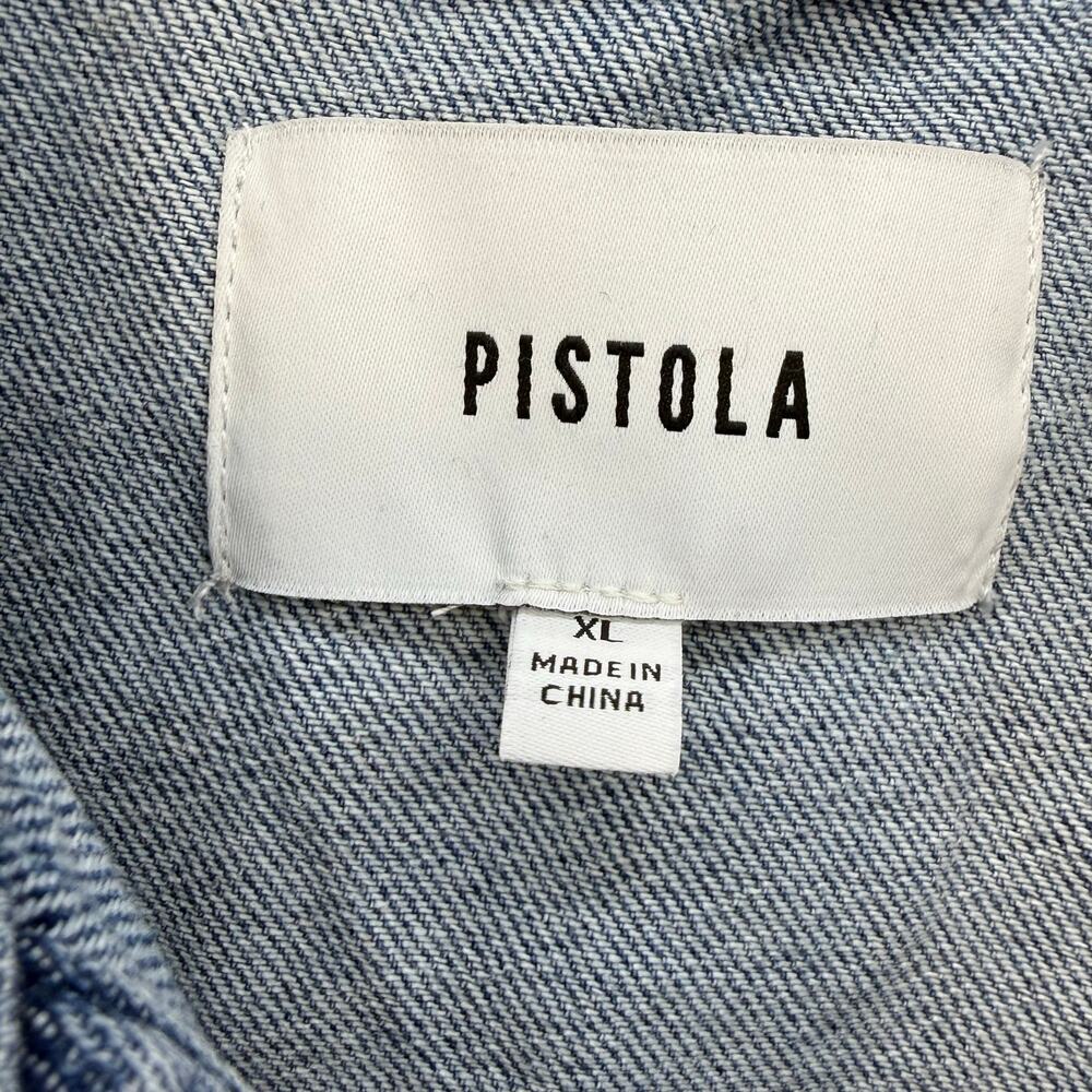 Pistola Denim Shacket Women's XL Blue Pistola Denim Jean Jacket - Picture 6 of 10